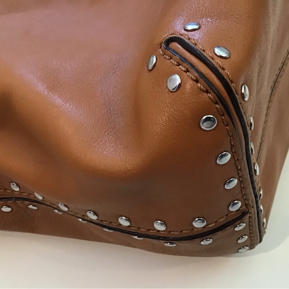 MICHAEL KORS, Uptown Astor Studded Large Tote Chain Shoulder Strap Satchel. - Picture 7 of 16